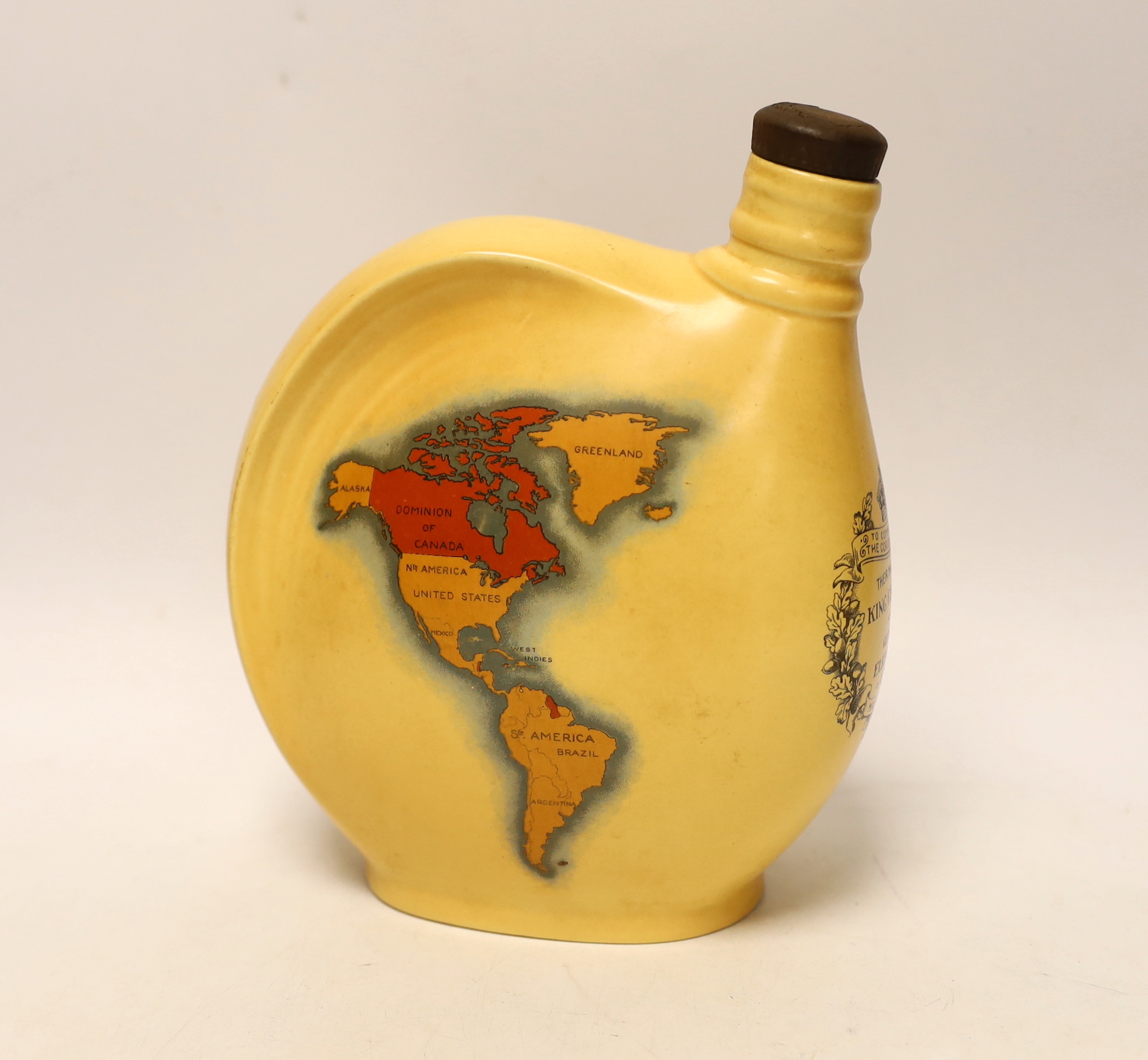 A Royal Commemorative Australian Wines ewer by Crown Ducal, 20cm